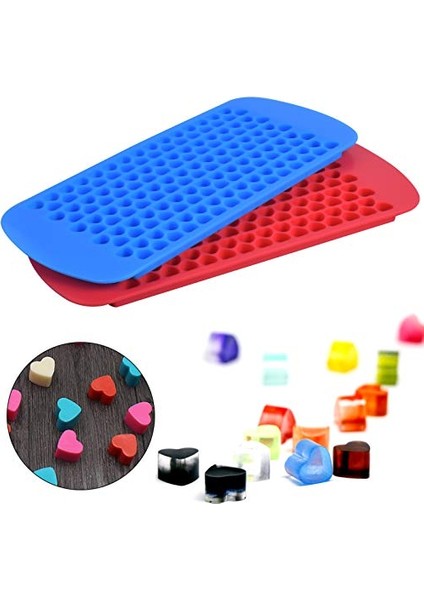 2 Adet Buz Küpü Tepsisi 150 Izgaralı Mini Silikon Buz Küpü Tepsileri Kalp Şekilli Buz Küpü Kalıpları, , Kokteyl, Süt, Meyve Suyu, Çikolata Için Bpa Içermeyen ve Kolay Çıkarılan (Yurt Dışından) fırsatları