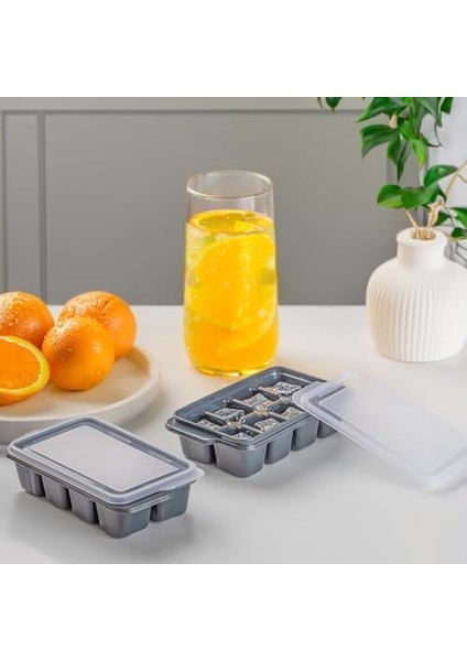 Mini Yapışmaz Silikon 2 Adet Bas Çıkar Buz Kalıbı- Silikon Buz Kalıbı Buzluk Bpa Içermez (Yurt Dışından)