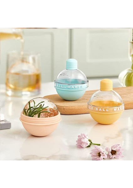 4 Paket Buz Topu Makinesi, Buz Kalıbı, Silikon Buz Küpü Tepsisi, ve Ler Için 2,5 Inç Küre Buz Kalıbı (Yurt Dışından) modelleri