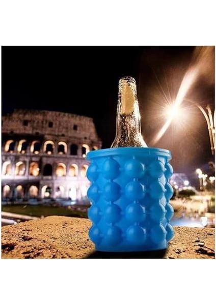 Buz Küpü Kalıp Buz Tepsileri, Büyük Silikon Buz Kovası, 2'si 1 Arada Buz Küpü Makinesi, Basın Tipi Kolay Bırakılan Buz Tepsileri Dondurulmuş Kokteyl, , Içecekler Için Buz Küpü (Yurt Dışından) modelleri