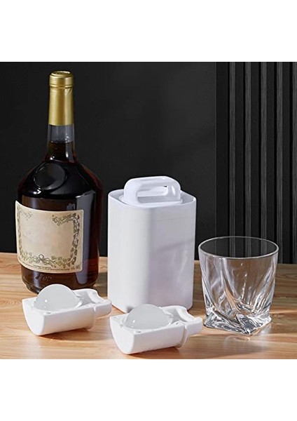 1 Adet Kristal Şeffaf Buz Topu Yapıcı Küresel Tepsisi Yuvarlak Kabarcıksız Kare 3D Küre Kalıp Beyaz (Yurt Dışından) modelleri