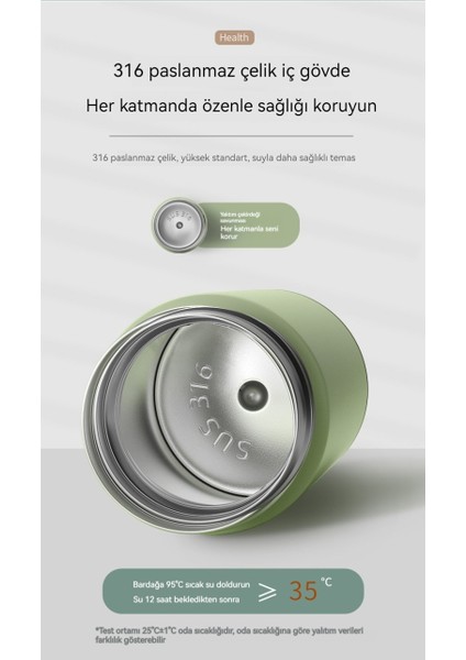 Akıllı Termos Bardak 316 Paslanmaz Çelik Çay Ayırma Çay Bardağı (Yurt Dışından) fırsatları