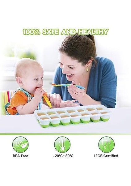 4 Paket Buz Küpü Tepsisi, Jrısbo Bpa Içermeyen Silikon Buz Küpü Kalıpları Lfgb Sertifikalı, Bebek Maması Için Istiflenebilir Buz Küpü Kalıbı, ve Içecek Soğutucu, Esnek ve Kola (Yurt Dışından) fırsatları