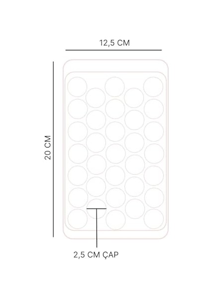 33 Bölmeli Kapaklı Küre Buz Kalıbı Dondurma Kalıbı Buz Saklama Kabı Sunumluk VLT1390 (Yurt Dışından) fiyatları