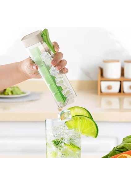 Yeni Buz Küpü Tepsileri 6 Hücre Tek Elle Buz Çözme ve Buzun Basılması ， Kapaklı Buz Küpü Tepsileri Kalıp 6 Delikli Buz Pres Tipi Buz Küpü Kalıpları Kolay Serbest,green (Yurt Dışından) fiyatları