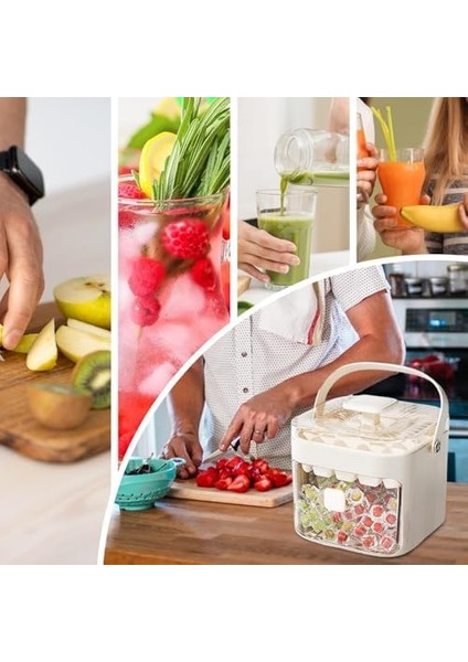 Buz Küpü Kalıbı,buzdolabı Için Yeniden Kullanılabilir Buz Tepsileri ve Saklama Kabı - 48 Gözlü Yapışmaz Mutfak Aleti Ev Kamp Için Kullanım (Yurt Dışından) fırsatları