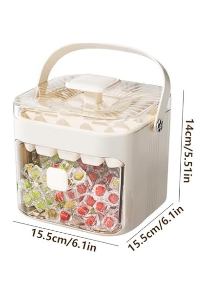 Buz Küpü Kalıbı,buzdolabı Için Yeniden Kullanılabilir Buz Tepsileri ve Saklama Kabı - 48 Gözlü Yapışmaz Mutfak Aleti Ev Kamp Için Kullanım (Yurt Dışından) indirimleri