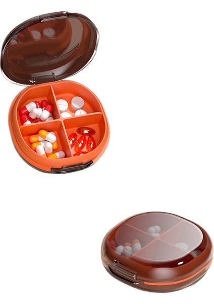 Mini Seyahat Taşınabilir Silikon Bölünme Hap Kutusu (Yurt Dışından)