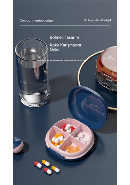 Mini Seyahat Taşınabilir Silikon Bölünme Hap Kutusu (Yurt Dışından) modelleri