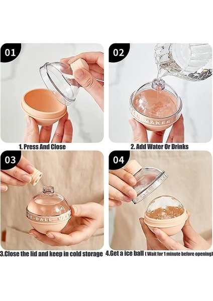 4 Paket Buz Topu Üreticisi, Buz Kalıbı, Silikon Buz Küpü Tepsisi, ve Kokteyller Için Küre Buz Kalıbı (Yurt Dışından) fiyatları