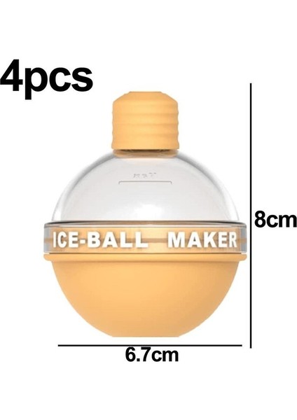4 Paket Buz Topu Üreticisi, Buz Kalıbı, Silikon Buz Küpü Tepsisi, ve Kokteyller Için Küre Buz Kalıbı (Yurt Dışından) fırsatları