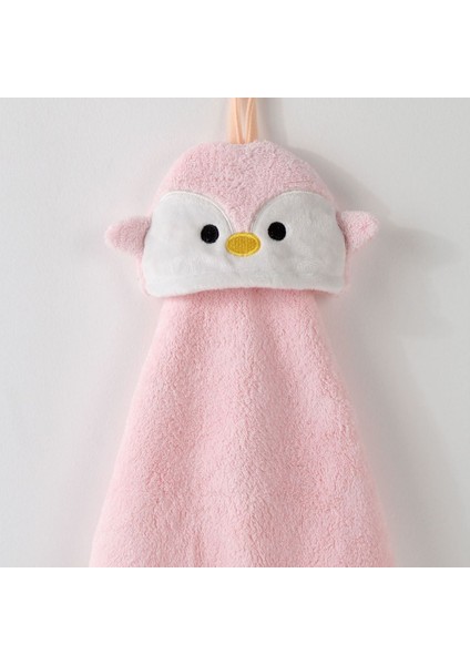 Karikatür Mercan Kadife Havlu Emici Sevimli Hayvan Nakış Havlu Havlu Ev Mutfak Askısı (Yurt Dışından)