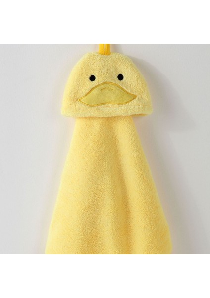 Karikatür Mercan Kadife Havlu Emici Sevimli Hayvan Nakış Havlu Havlu Ev Mutfak Askısı (Yurt Dışından)