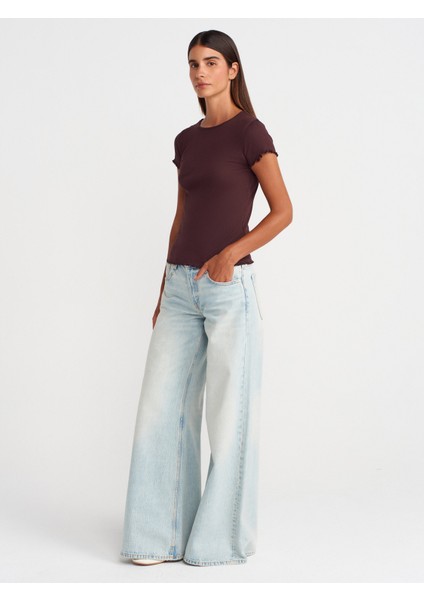 31935 Kısa Kollu T-Shirt-Kahve fırsatları