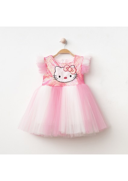 Hello Kitty Pullu Kız Abiye