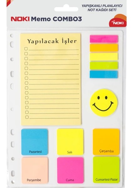 Memo Combo 3 12703 – Yapışkan Notluk 3’lü Set