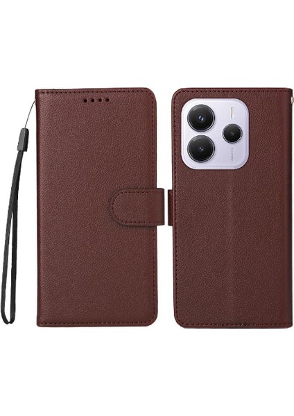 Redmi Note 14 4g Kablosuz Şarj Cüzdan Crad Yuvası Için Flip Case (Yurt Dışından)