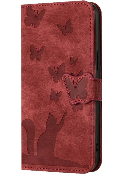 Redmi Not Için Flip Case 14 Pro 4g Kabartmalı Kelebek Kedi Kartı (Yurt Dışından) fırsatları