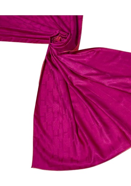 Leila Çift Taraflı Jakarlı Desenli Ipeksi H Desen Şal – 75X190 cm modelleri