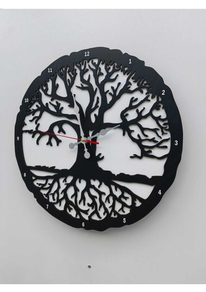 45 cm Çift Katlı Ahşap Mdf Sessiz Akar Mekanizmalı Duvar Saati fiyatları