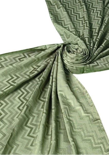 Ipeksi Dokulu Jakarlı Zikzak Desenli Şal 75X190 cm modelleri