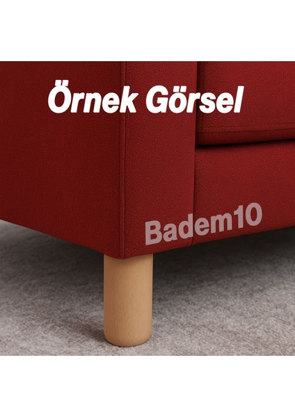 Bohem Doğal Ahşap Silindir Ayak 20 cm Aparat Dahil Mobilya Koltuk Kanepe Sehpa Masa Ayağı Ayakları modelleri