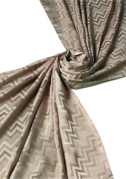 Ipeksi Dokulu Jakarlı Zikzak Desenli Şal 75X190 cm modelleri