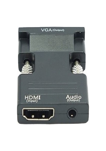 HDMI to VGA Dönüştürücü Adaptör – Ses Çıkışlı, 1080p Destekli, Kablo Hediyeli, Siyah fiyatları