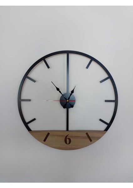 45 cm Çift Katlı Ahşap Mdf Sessiz Akar Mekanizmalı Duvar Saati modelleri