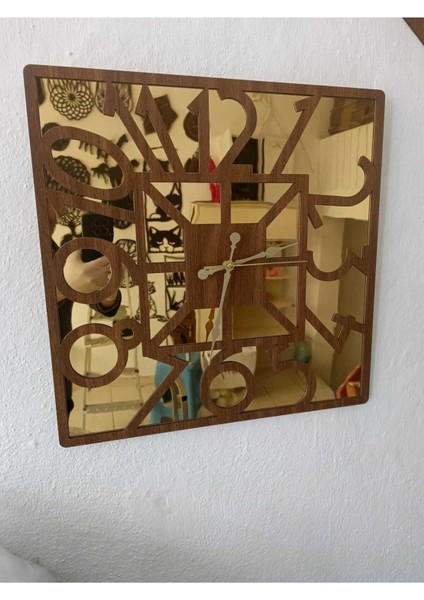 Gold Ayna Pleksi | 45 cm Çift Katlı Duvar Saati fırsatları