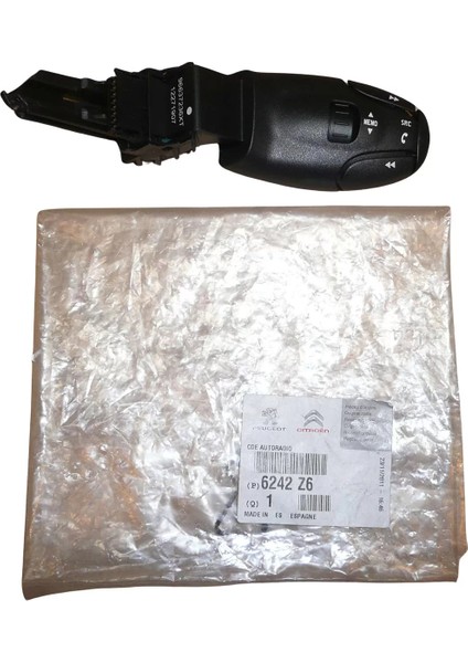 Radyo Ayar Kolu 6242.Z6 206 208 3008 301 307 308 406 Berlingo Celysee C2 C3 C5 Expert Jumpy Partner