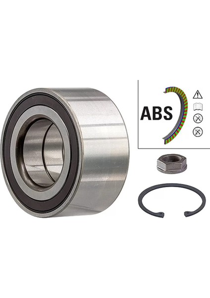 Ön Aks Rulmanı Abs'li 1640719580 2008 208 C4 Ds3