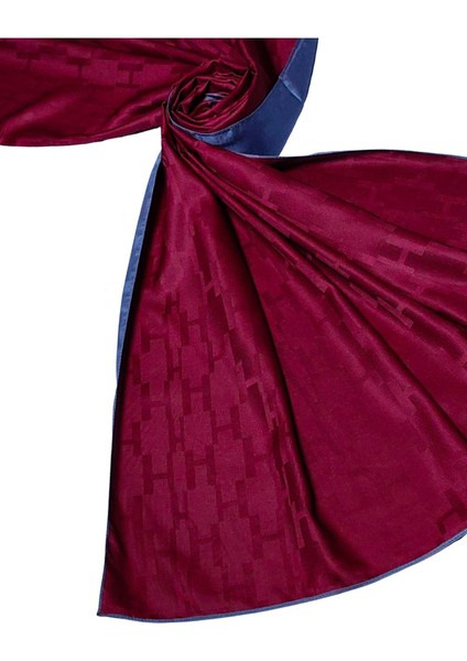 Leila Çift Taraflı Jakarlı Desenli Ipeksi H Desen Şal – 75X190 cm fiyatları