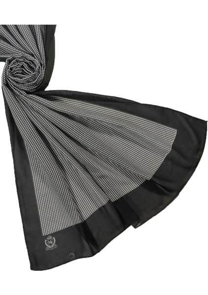 Mısırlı Eşarpları Kaz Ayağı Desenli Şifon Şal