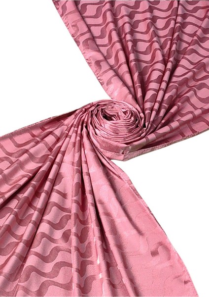 Ipeksi Dokulu Jakarlı Su Yolu Desenli Şal 75X190 cm fiyatları