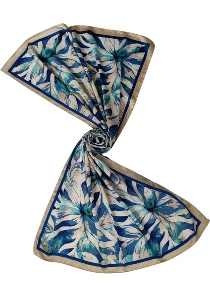 Ebruli Çiçek Desen Jan Jan Şal 75X190 cm - Işıltılı Desenli Yazlık Şal Modeli fiyatları