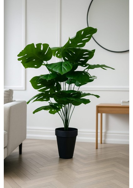 Yapay Dekoratif , Salon Bitkisi , Monstera Ağacı 90 cm