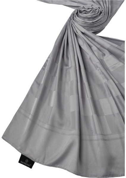 Emproyal Silver Jakar Dama Desenli Şal 75X190 cm modelleri