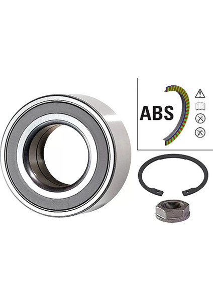 Ön Aks Rulmanı Abs'li 3350.69 307 5008 Berlingo C3 C4 C5 Partner