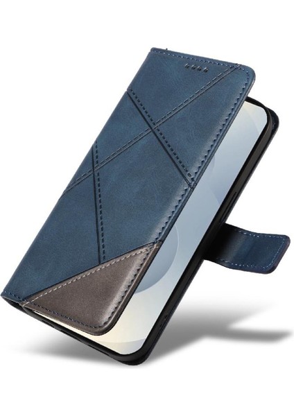 ile Samsung Galaxy S25 Kenar Yüksek Kaliteli Deri Telefon Kılıfı Için Flip Case (Yurt Dışından)