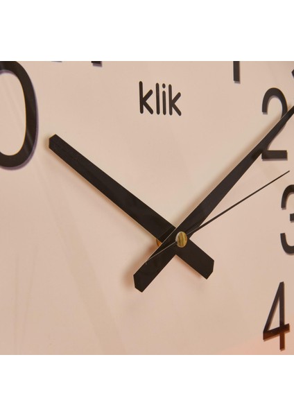 Klik Simplex Duvar Saati - Siyah - 38 cm fırsatları