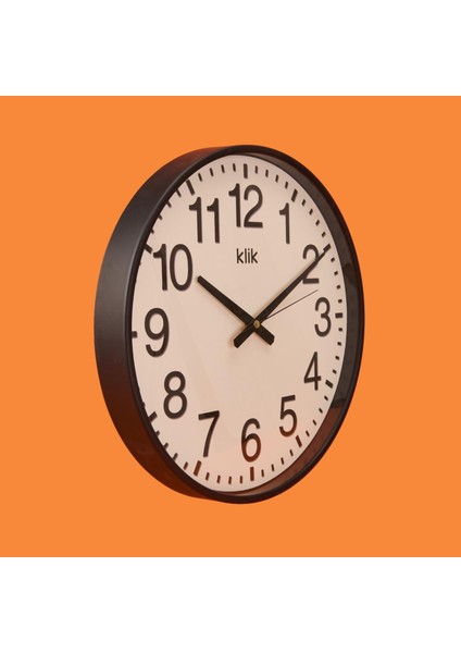 Klik Simplex Duvar Saati - Siyah - 38 cm modelleri