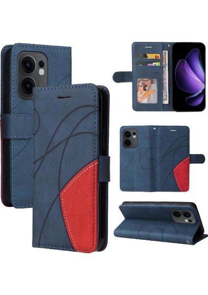 Kart Yuvası Ile Oppo Reno 13F Deri Cüzdan Flip Folio Kitap Için Flip Case (Yurt Dışından)