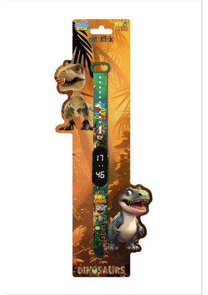 Dinozor MFD6001 Renkli Bileklik LED Çocuk Saati