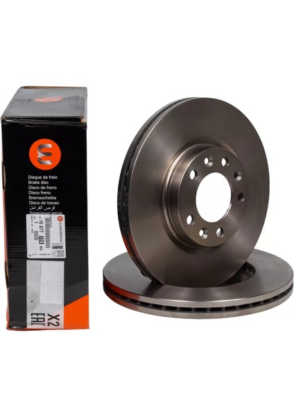 Ön Fren Diski (Aynası) (Takım) Ø283MM 9805961480 407 508 Berlingo C4 Partner Rifter