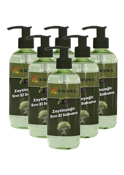 Doğal Zeytinyağlı Sıvı Sabun 750 ml 6 Adet