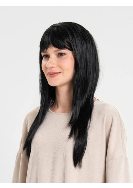 Bfs Siyah Renk Uzun Parti Peruğu fiyatları