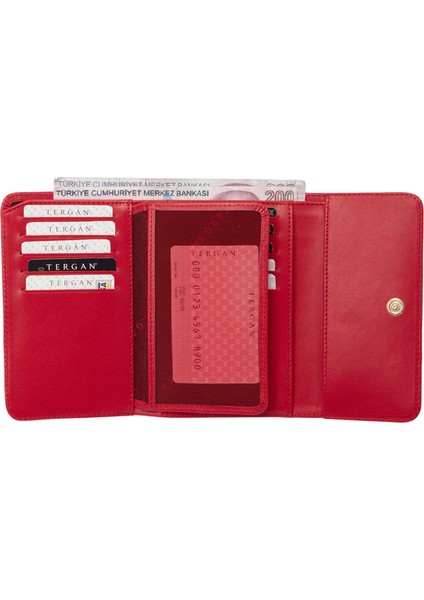 Kırmızı Hakiki Deri Kadın Cüzdan - S1CB00005730-H4B fırsatları