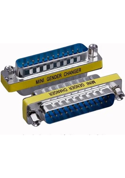 25 Pin Lpt Paralel Port Erkek - Erkek Çevirici Dönüştürücü 5'li Set