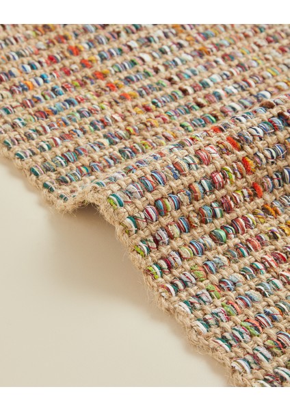 Leona Dekoratif Jüt Kilim 120X180 cm Multicolor
